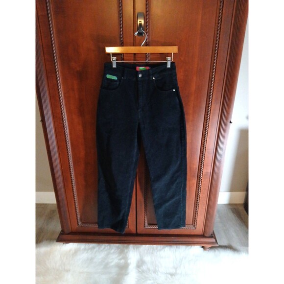GMPYRE Y2k Women's Size 4 Wide Leg Black Corduroy Pants - Picture 1 of 9